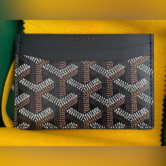 NWT Goyard Saint-Sulpice Card Wallet - Black - Picture 1 of 3